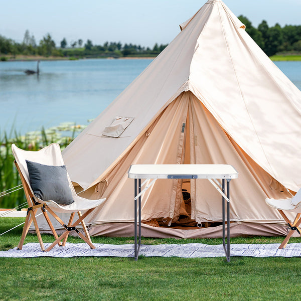 Aluminum Camping Folding Table – Lightweight, Portable, Rust-Proof Outdoor Picnic & Hiking 70x50x60cm Table